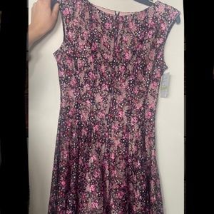 Floral lace dance dress